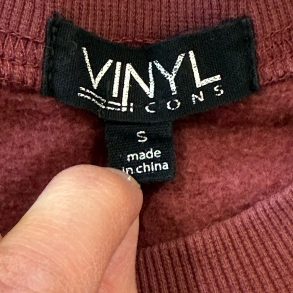 Vinyl‎ Icons New York Graphic Sweatshirt Maroon Small (Preloved) - Picture 5 of 7